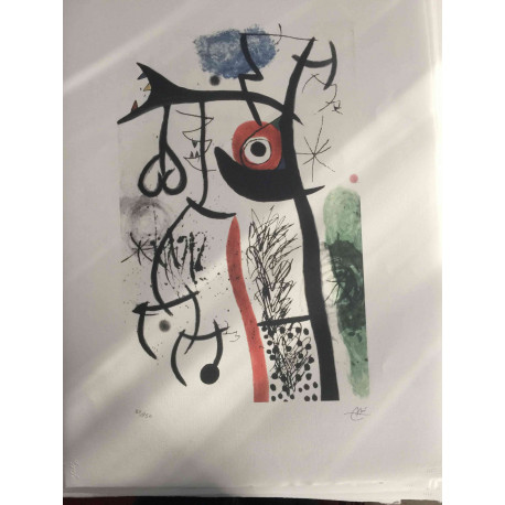 Litografická súprava Joan Miro certifikovaná 56x76 cm