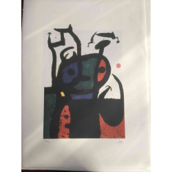 Joan Miró Litografía off set 56x76 cm certificada