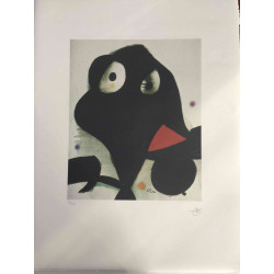 Joan Miro Lithographie Offset 56x76 cm zertifiziert