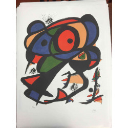 Litografia Joan Miro off set 56x76 cm certificada