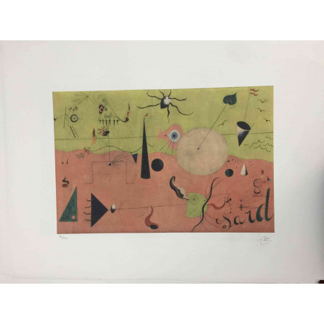 Litografická súprava Joan Miro certifikovaná 56x76 cm