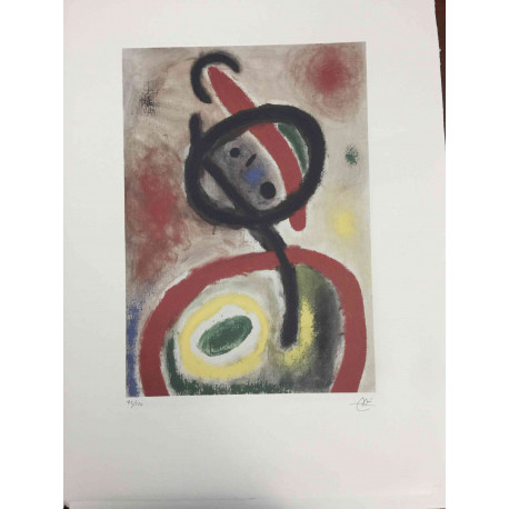 Joan Miro Lithographie Offset 56x76 cm zertifiziert