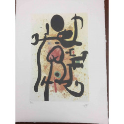 Joan Miro Lithographie Offset 56x76 cm zertifiziert
