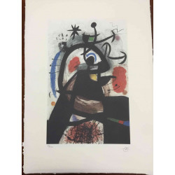 Litografia Joan Miro off set 56x76 cm certificada