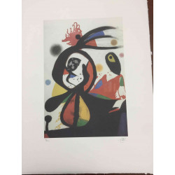 Joan Miro Lithograph off set 56x76 cm certified