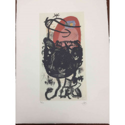 Joan Miro Lithograph off set 56x76 cm certified