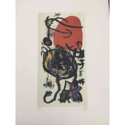 Joan Miro Lithograph off set 56x76 cm certified