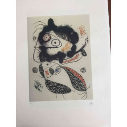 Joan Miro Litografia off set 56x76 cm certificat