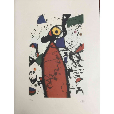 Joan Miro Lithograph off set 56x76 cm certified