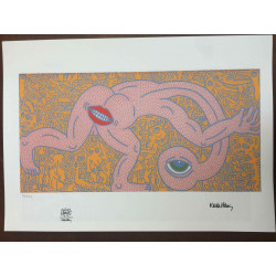 Keith Haring Lithographie hors set 50x70 cm certifiée