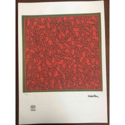 Keith Haring Lithographie hors set 50x70 cm certifiée