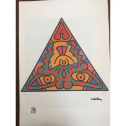 Litografická súprava Keith Haring certifikovaná 50x70 cm