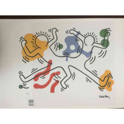 Keith Haring Litografia off set 50x70 cm certificat