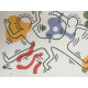 Keith Haring Litografia off set 50x70 cm certificat