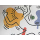Keith Haring Litografia off set 50x70 cm certificat
