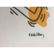 Keith Haring Litografia off set 50x70 cm certificat