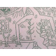 Keith Haring Litografia off set 50x70 cm certificat