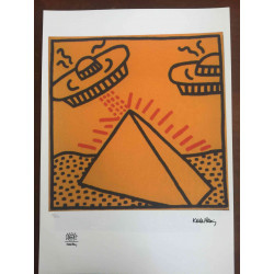 Litografická súprava Keith Haring certifikovaná 50x70 cm