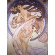 Alphonse Mucha litografia off set cm 50x70