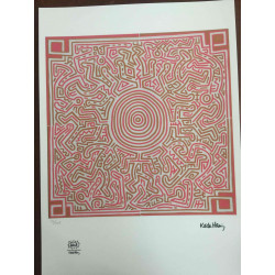 Keith Haring Lithograph off set 50x70 cm certified