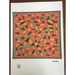 Keith Haring Lithographie Offset 50x70 cm zertifiziert