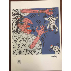 Keith Haring Lithographie Offset 50x70 cm zertifiziert