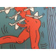 Keith Haring Litografia off set cm 50x70  certificata