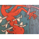 Keith Haring Litografia off set cm 50x70  certificata
