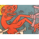 Keith Haring Litografia off set cm 50x70  certificata
