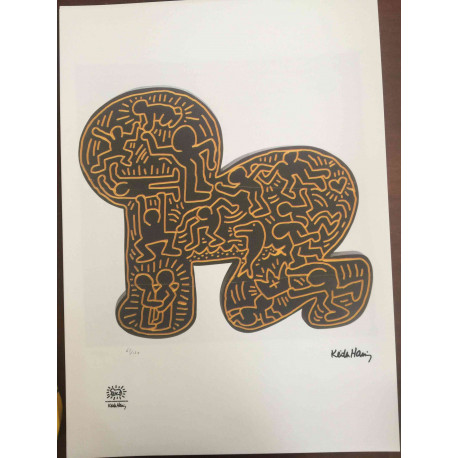 Keith Haring Lithografie off set 50x70 cm gecertificeerd
