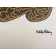 Keith Haring Lithografie off set 50x70 cm gecertificeerd