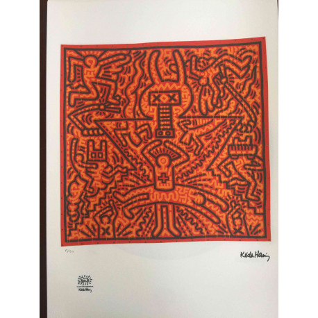 Keith Haring Lithograph off set 50x70 cm certified