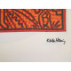 Keith Haring Lithograph off set 50x70 cm certified