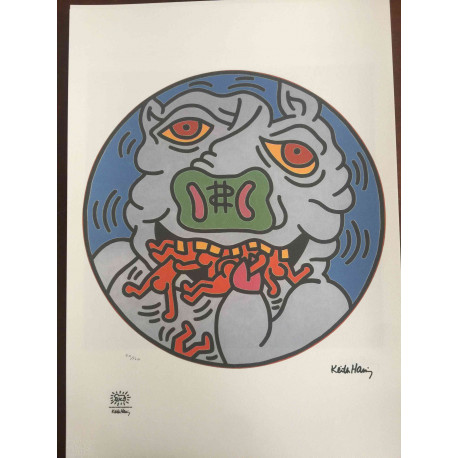 Keith Haring Litografia off set 50x70 cm certificat