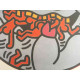 Keith Haring Litografia off set 50x70 cm certificat