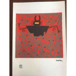 Keith Haring Lithographie Offset 50x70 cm zertifiziert