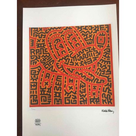 Keith Haring Lithographie Offset 50x70 cm zertifiziert