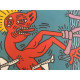 Keith Haring Litografia offsetowa z certyfikatem 50x70 cm