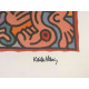 Keith Haring Litografia off set 50x70 cm certificat