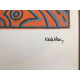 Keith Haring Litografía off set 50x70 cm certificada