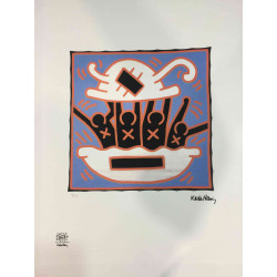 Litografia Keith Haring off set 50x70 cm certificada