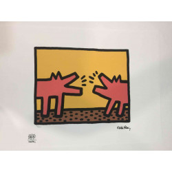 Litografická súprava Keith Haring certifikovaná 50x70 cm