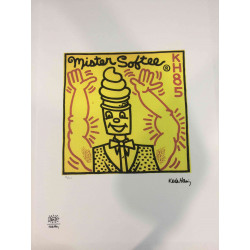 Keith Haring Lithograph off set 50x70 cm certified