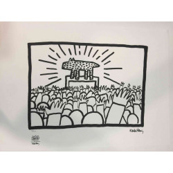 Keith Haring Lithographie Offset 50x70 cm zertifiziert