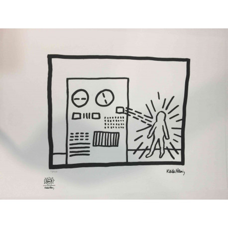 Keith Haring Litografia off set 50x70 cm certificat
