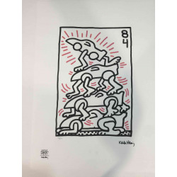 Keith Haring Litografia off set 50x70 cm certificat