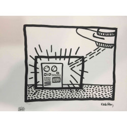 Keith Haring Litografia off set 50x70 cm certificat