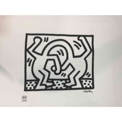 Keith Haring Litografia off set 50x70 cm certificat
