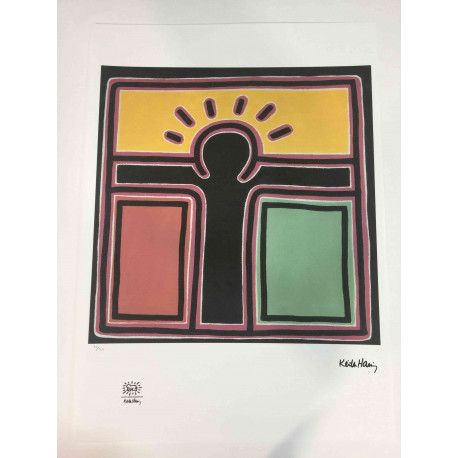 Keith Haring Lithographie hors set 50x70 cm certifiée