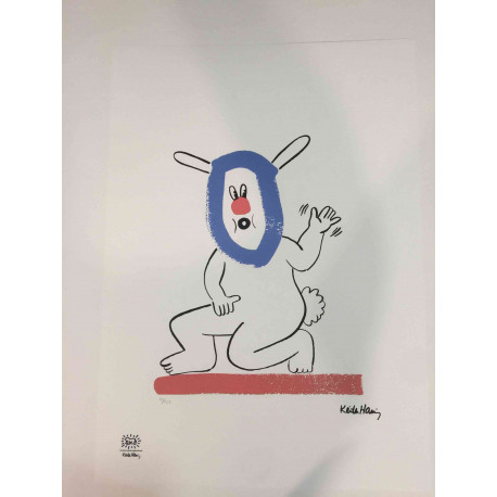 Keith Haring Lithographie hors set 50x70 cm certifiée